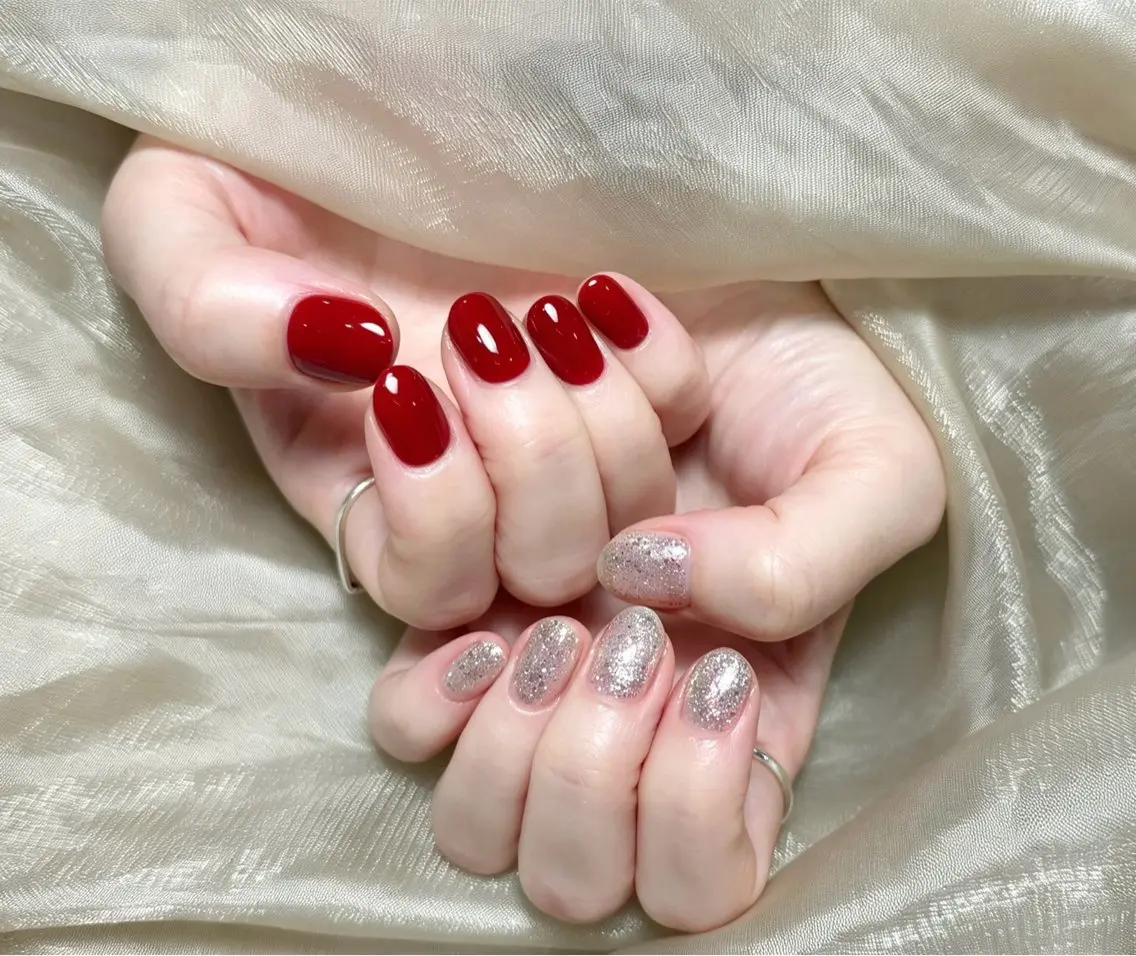 ネイル チークネイル 長さ出し フレンチネイル ジェルネイル 韓国ネイル ハンドネイル Lucky Nail Salon❶のネイルデザイン