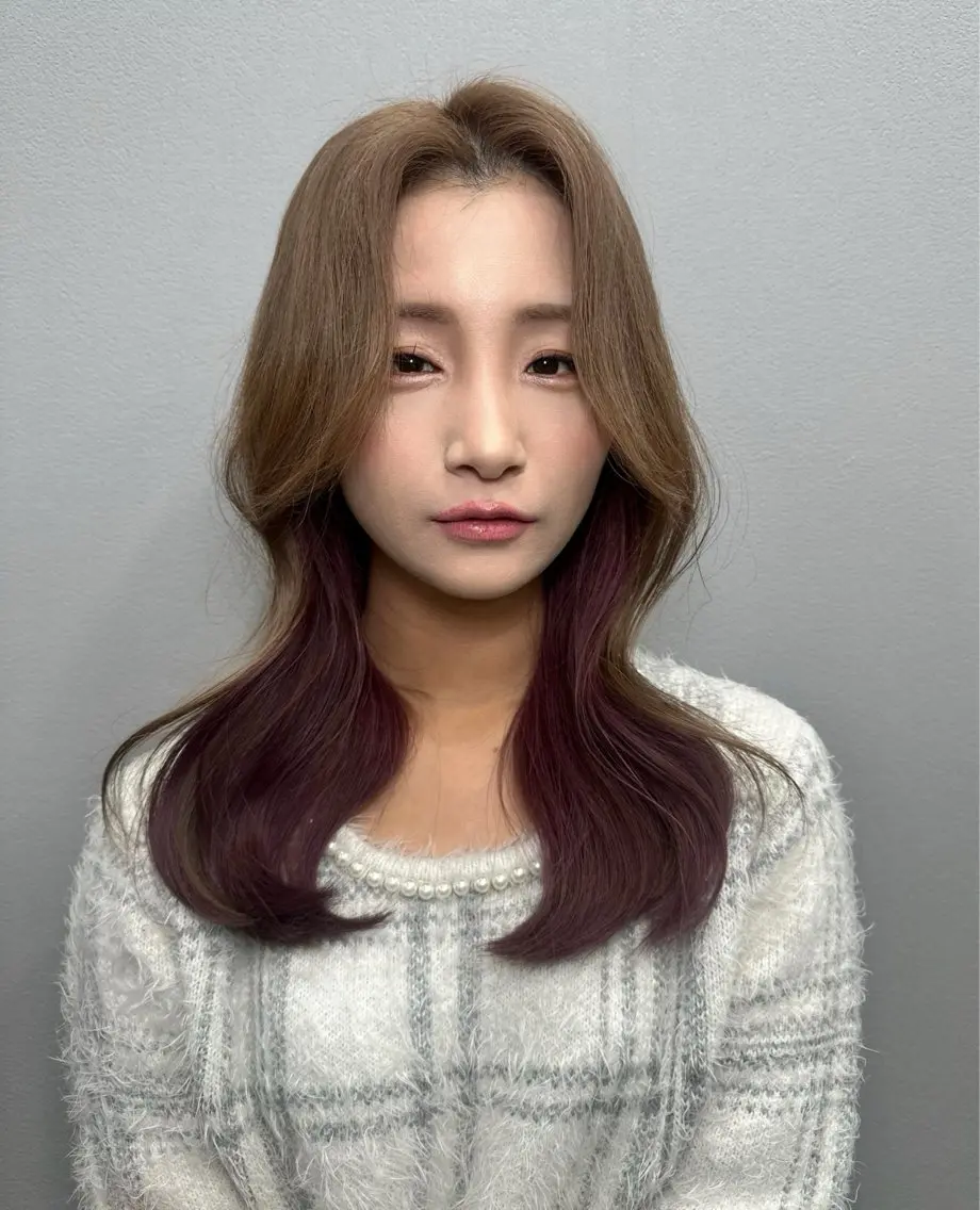 人気No.1👑似合せ韓国デイリーメイク+巻き下ろしヘア¥17200の写真