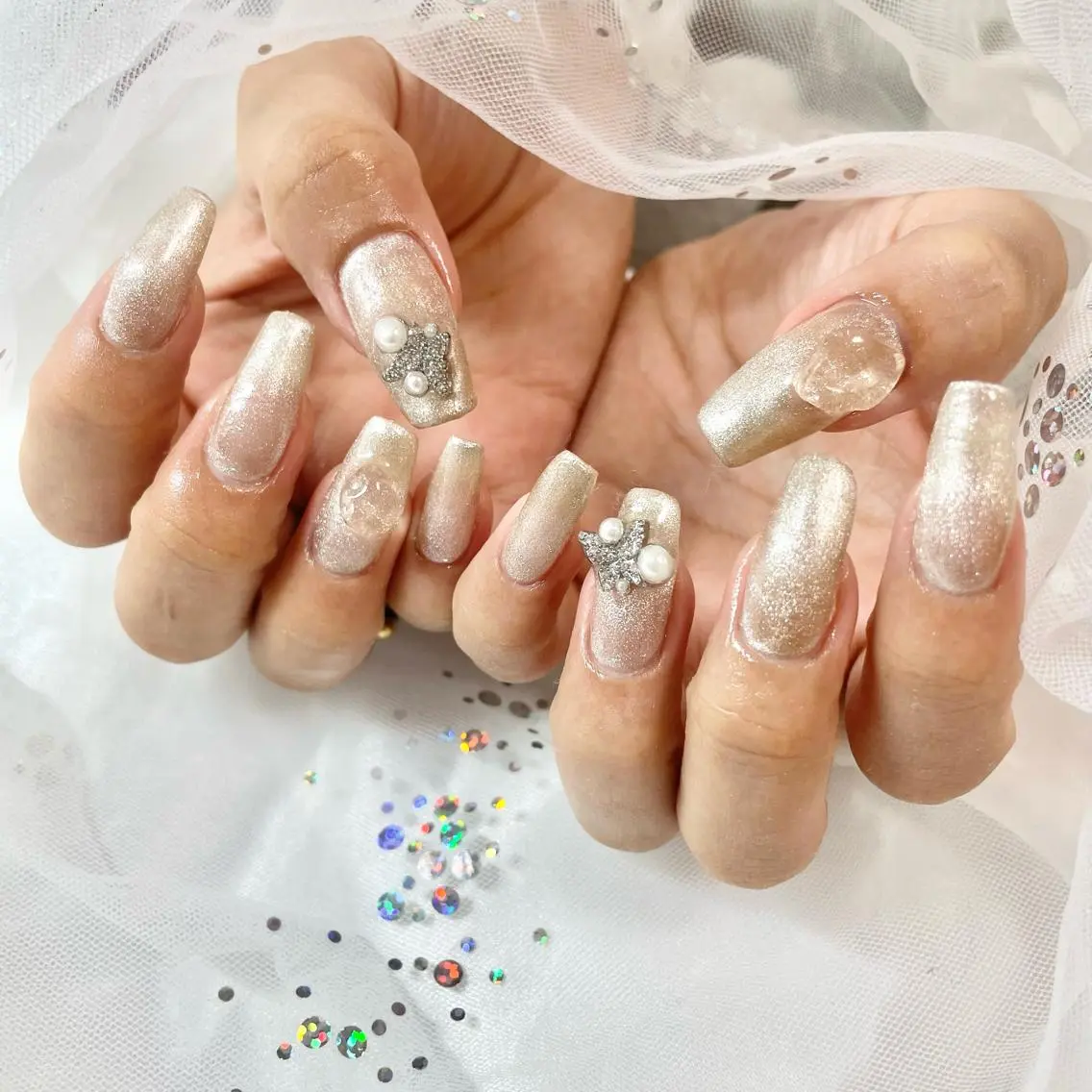 ネイル マグネットネイル ハンドネイル フットネイル 🎀AYAKO 🎀中韓ネイルのネイルデザイン