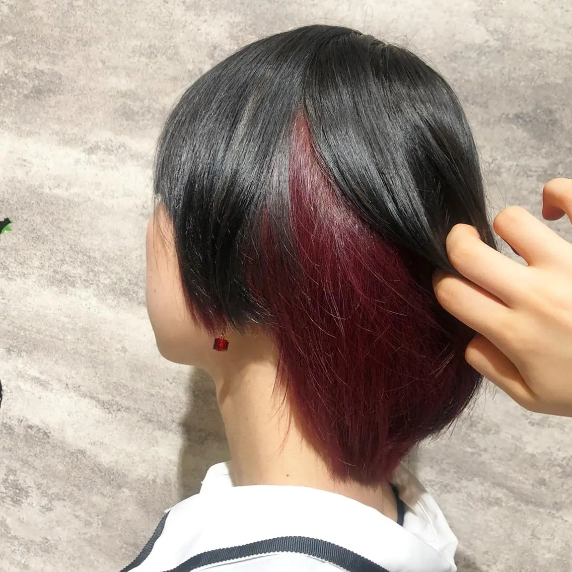 ショート カラー ダークグレー ピンクカラー ピンクパープル パープルカラー 🫟Blanco🫟 Color&Careのヘアスタイル