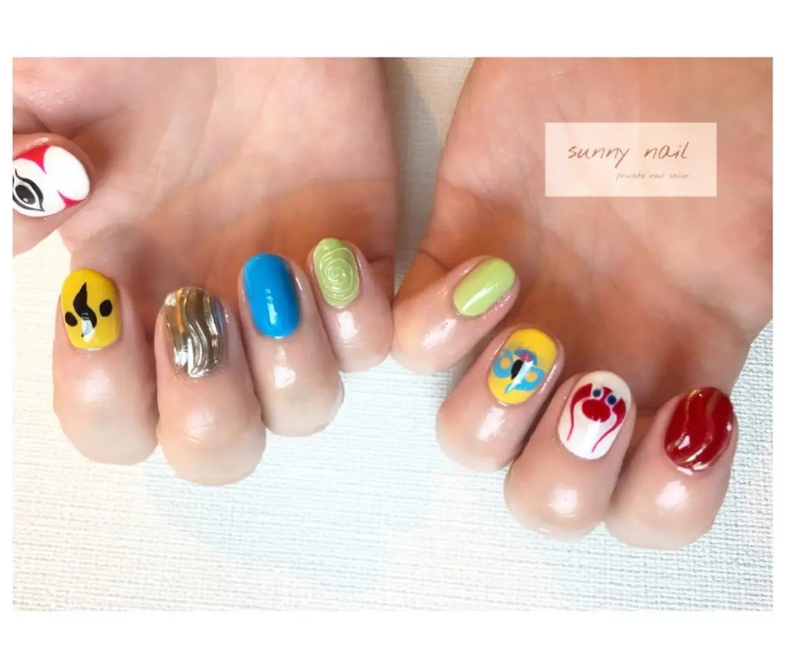 ネイル アートネイル クリアネイル ジェルネイル ミラーネイル ニュアンスネイル sunny nailのネイルデザイン