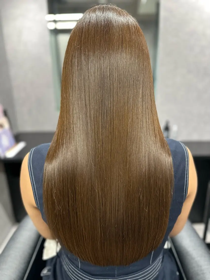 ロング 髪質改善 トリートメント カット トリートメント 岩崎 恵実のヘアスタイル