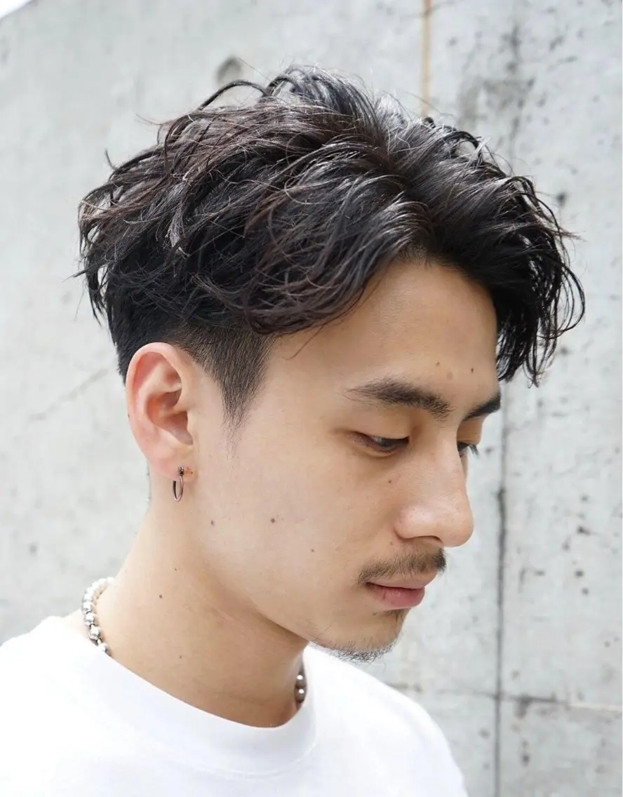 ショート パーマ ショートヘア 初パーマ支持率◎松田 優斗のヘアスタイル