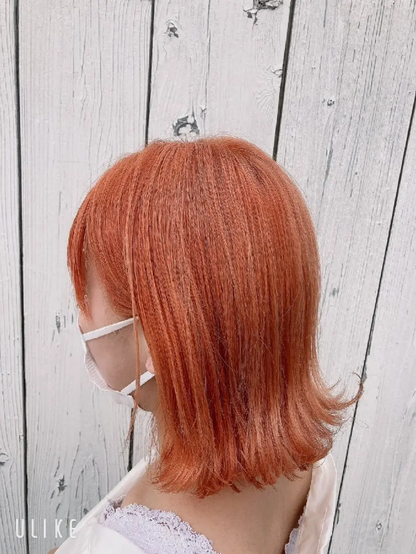 カラー セミロング 古橋 瑞希のヘアスタイル