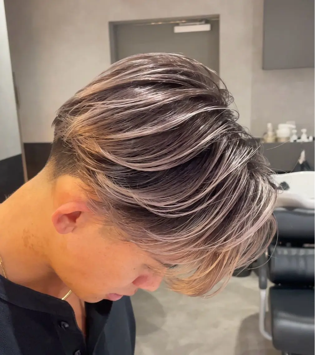 ショート カラー メンズ デザインカラー🌈/ ハイトーン/たけるのヘアスタイル