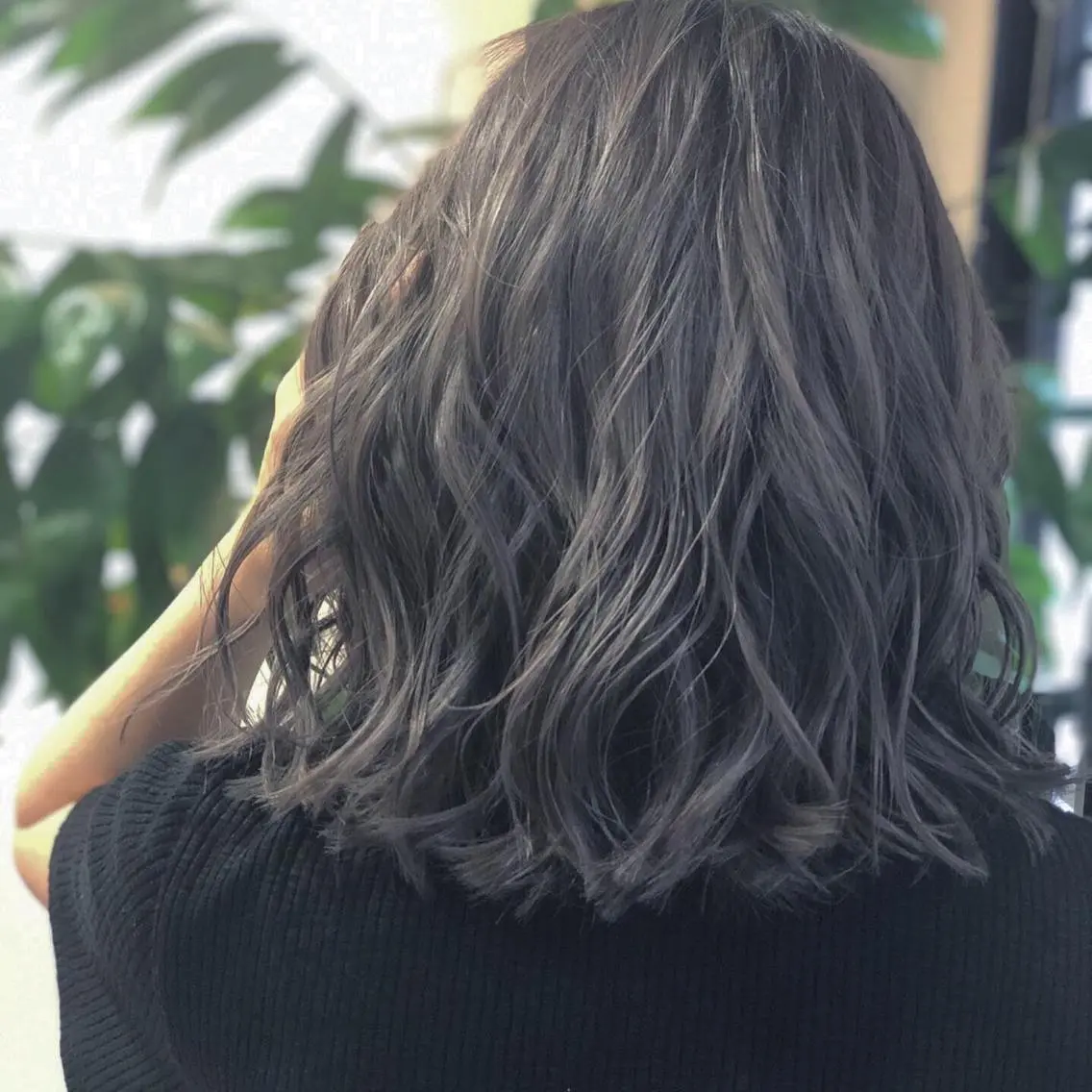 ミディアム カラー アッシュ アッシュグレー カット ヘアカラー トリートメント 田中 貴大のヘアスタイル