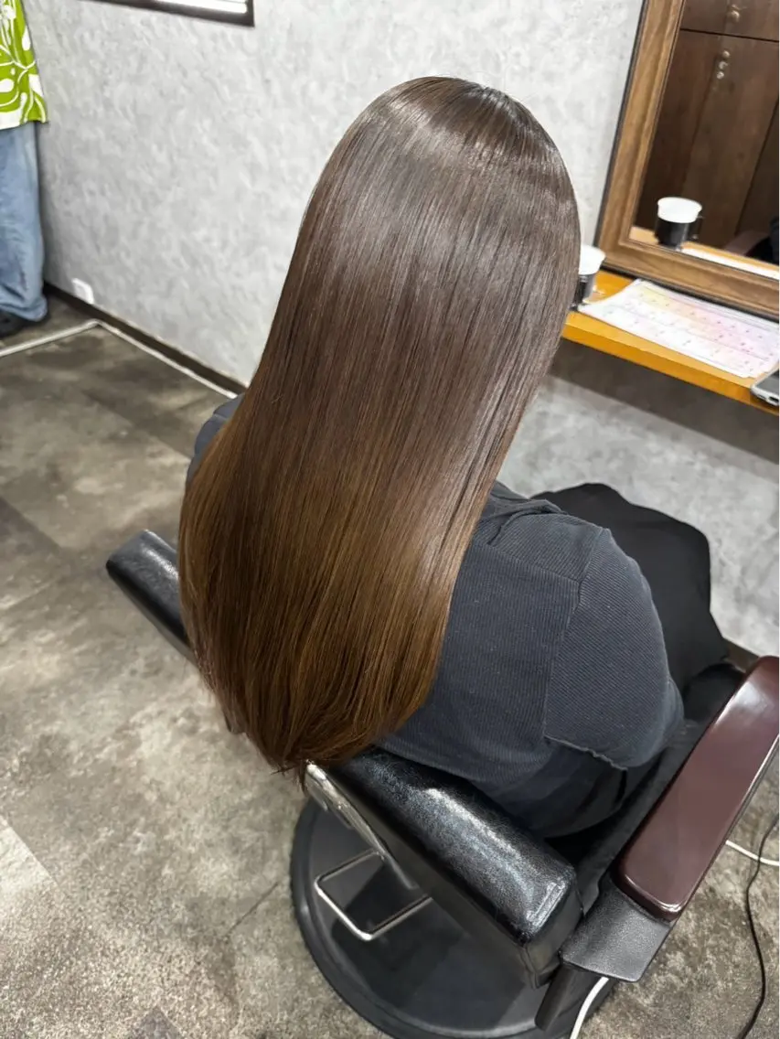 ロング カラー カット ヘアカラー トリートメント ヘアセット トップスタイリスト 望月謙二郎のヘアスタイル