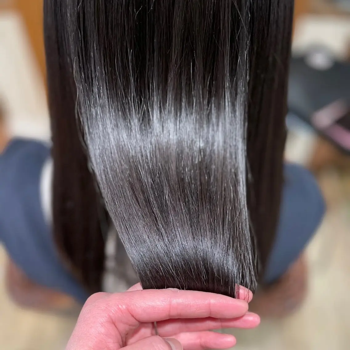 ロング 髪質改善縮毛矯正 美容師✂️山崎竜二のヘアスタイル