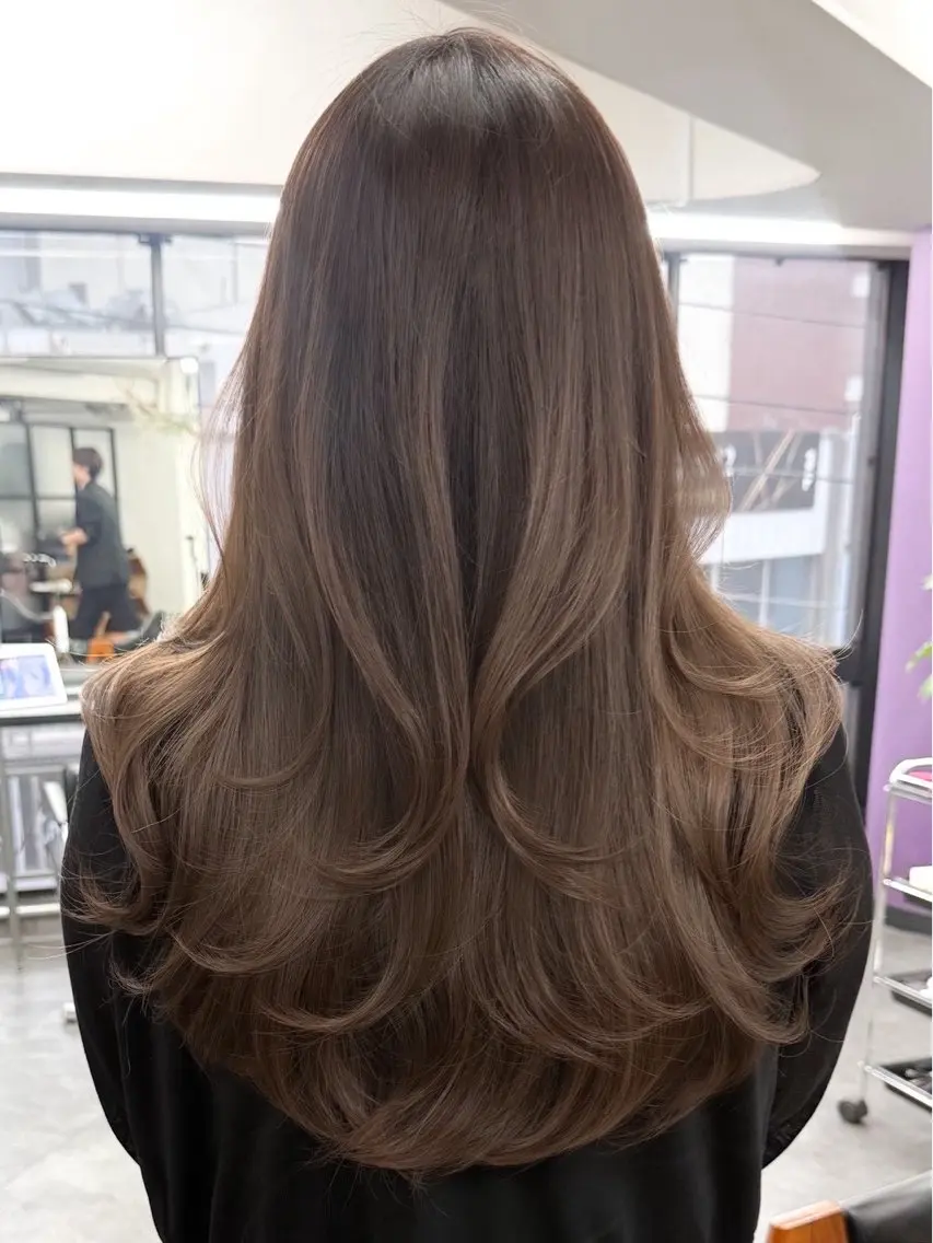ロング カラー ヘアカラー 透明感カラー/似合わ せカラーMIKAのヘアスタイル