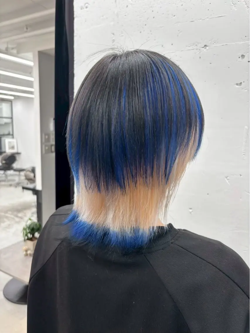 ミディアム カラー デザインカラー ウルフカット 🫧‪Ameri🫧 Emma ecoleのヘアスタイル