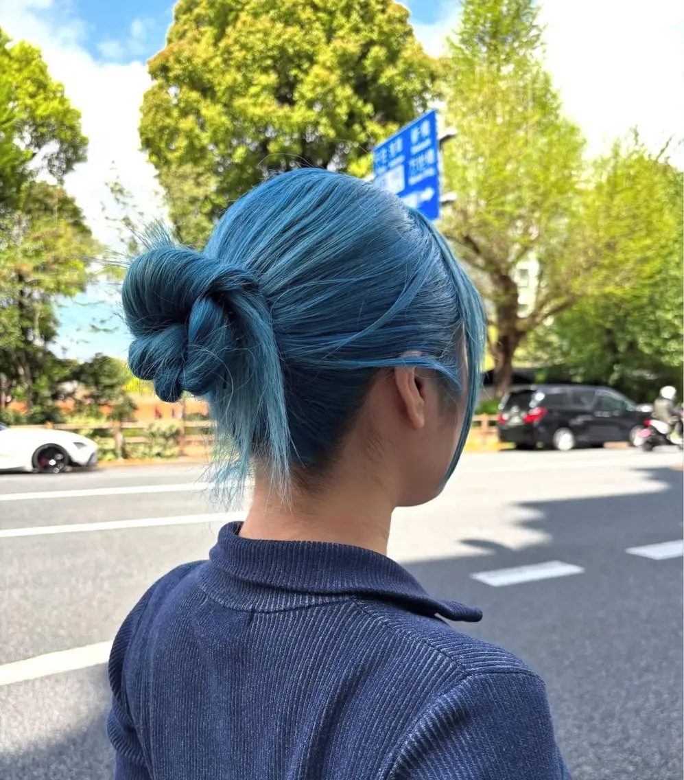カラー ブリーチ ケアブリーチ おいで まなみのヘアスタイル