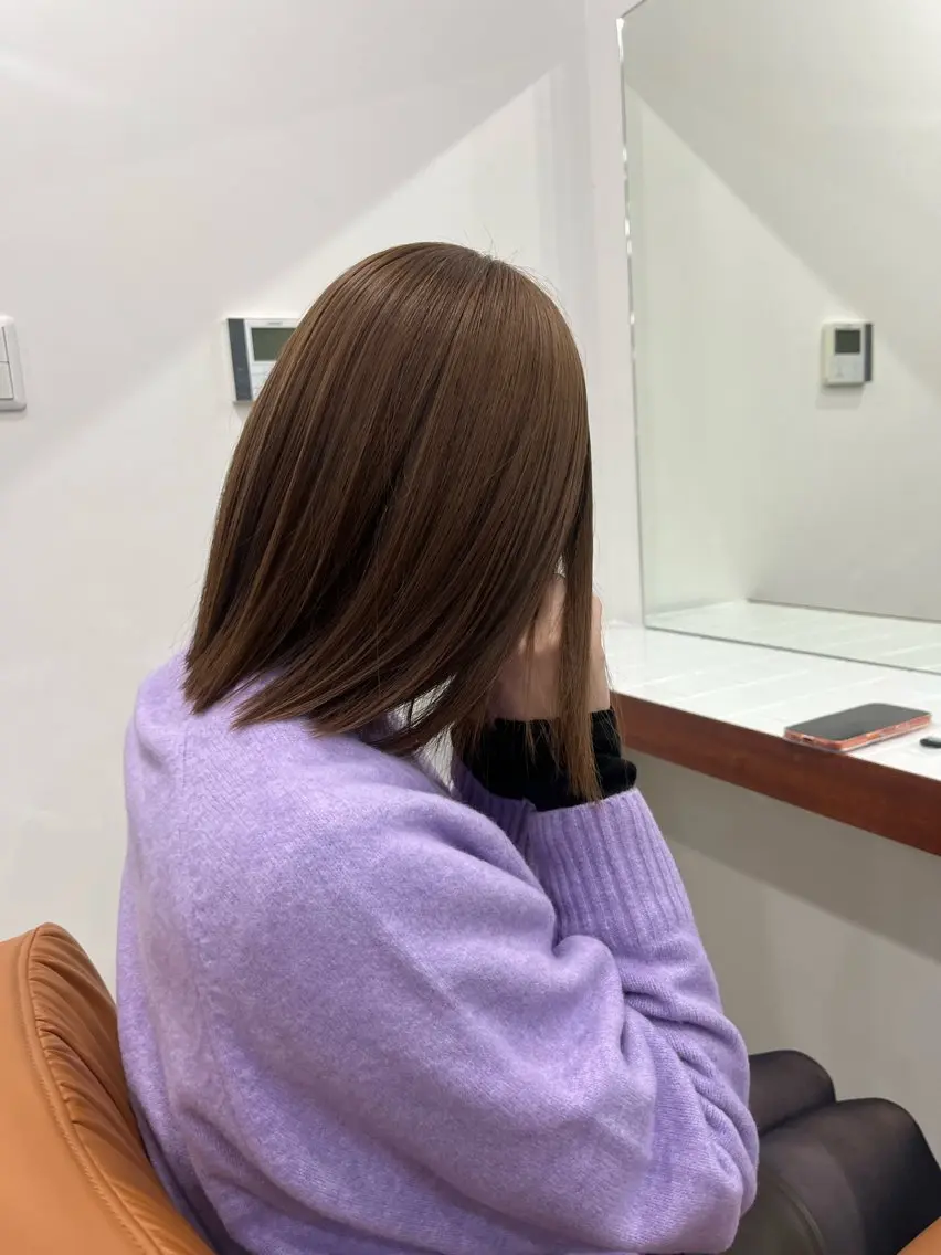 ミディアム カラー ヘアカラー Sanaダブルカラー ✨️パルコ徒歩1分のヘアスタイル