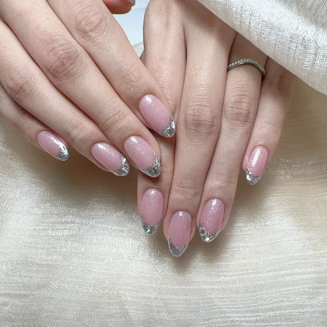 💅ガラスフレンチ✨の写真