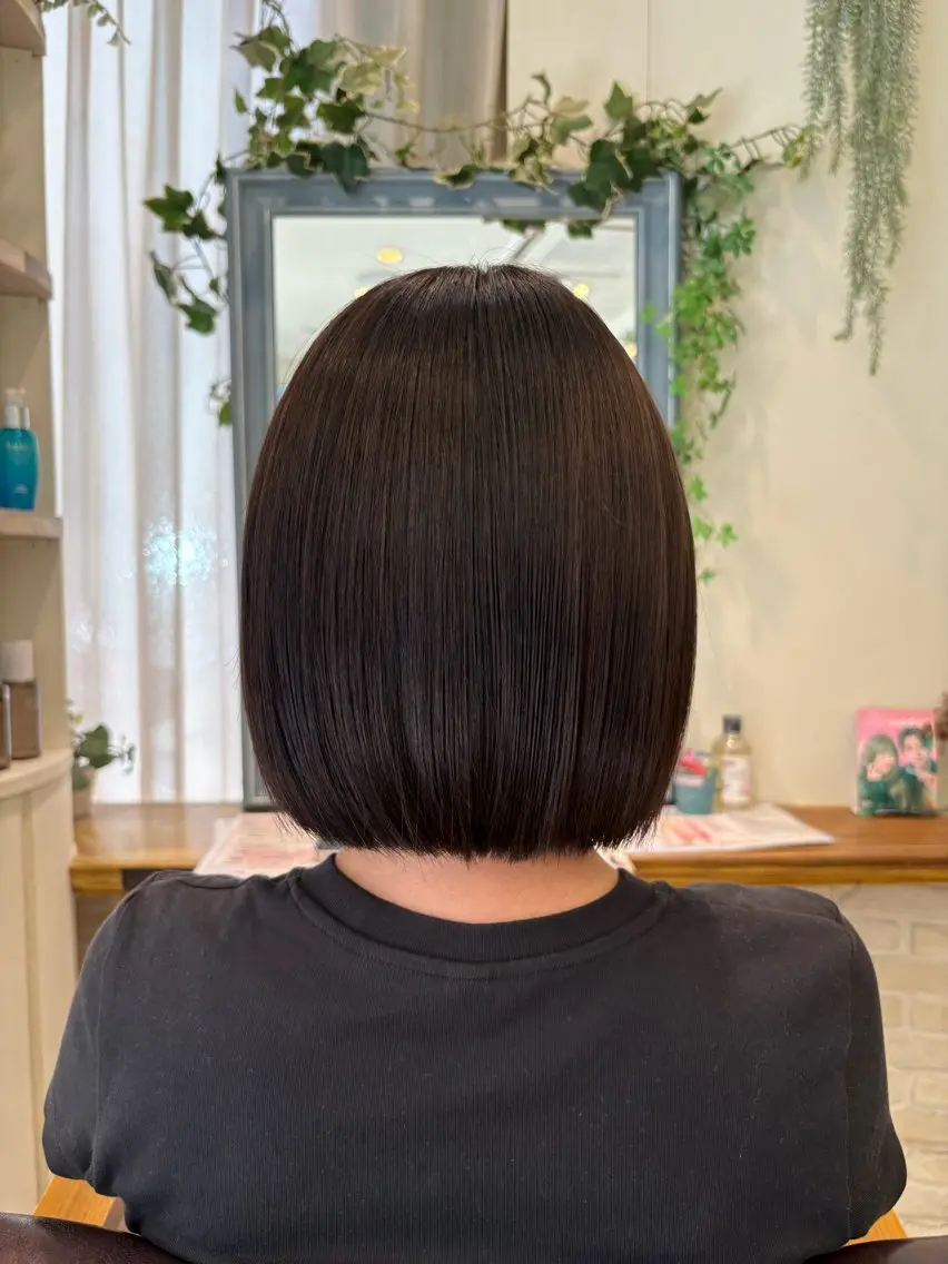 ショート トリートメント ヘアカラー トリートメント もえ🪽🫧縮毛矯正 /カラー/ヘアアレのヘアスタイル