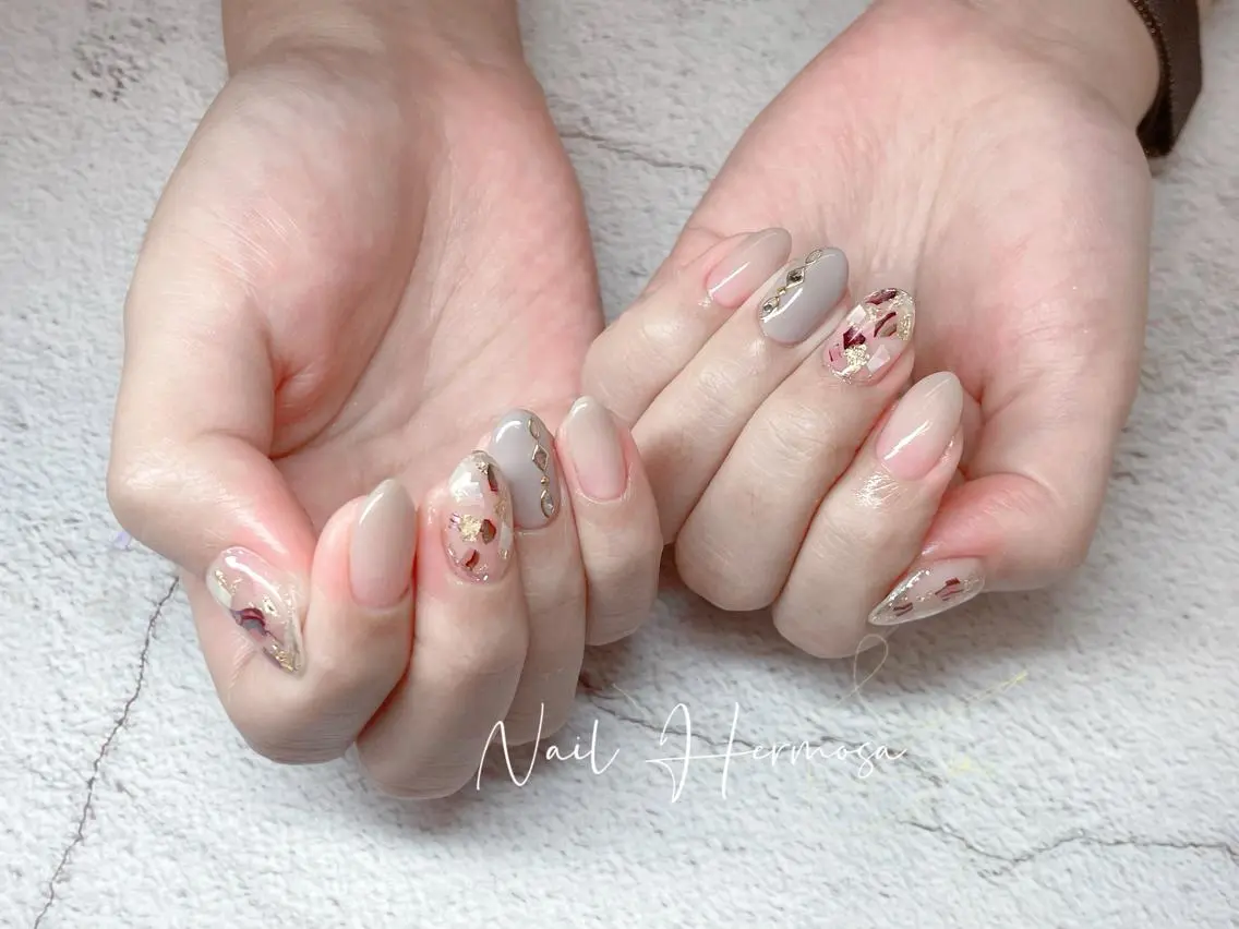 ネイル 桜ネイル 長さ出し フラッシュネイル フラワーネイル フットネイル ハンドネイル ネイル エルモサのネイルデザイン