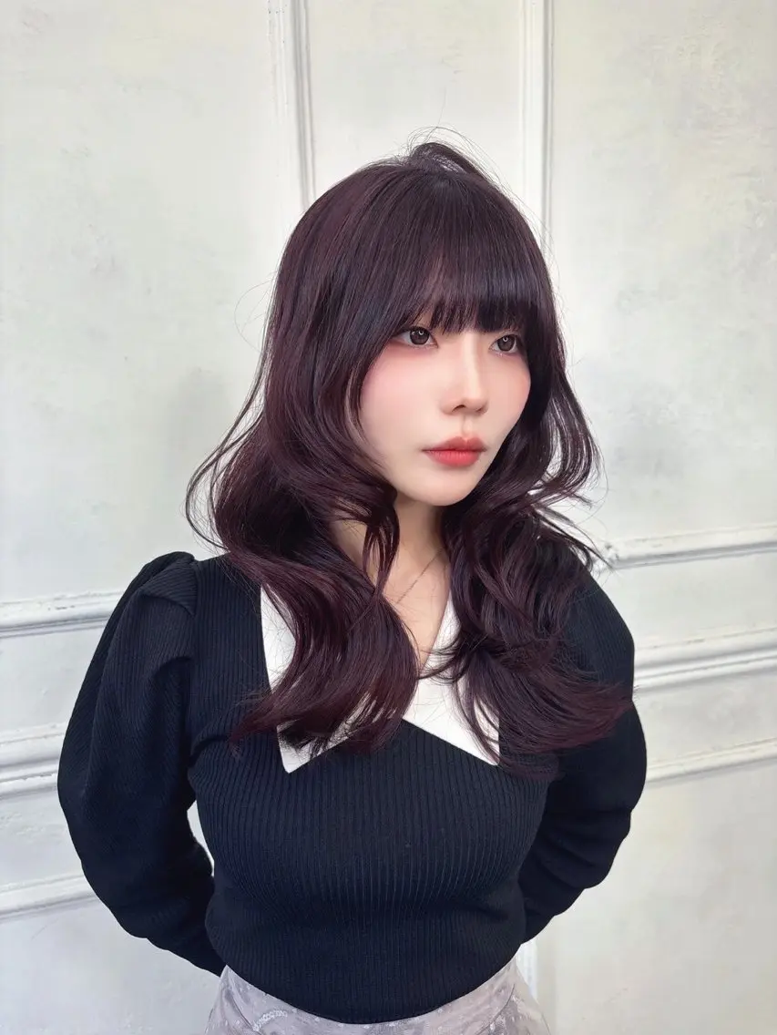 セミロング カラー カット トリートメント Maison Halu YUKIのヘアスタイル