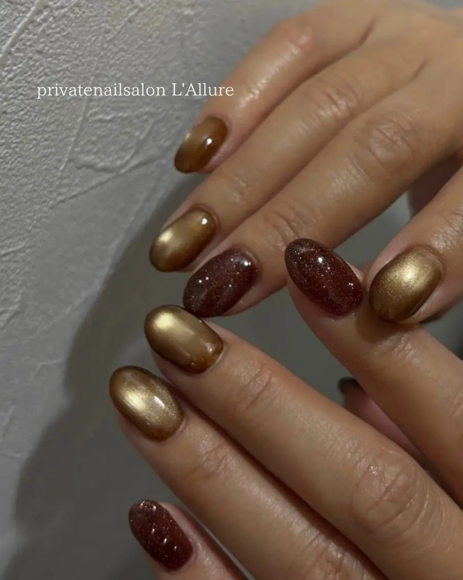 ネイル フラッシュネイル マグネットネイル ハンドネイル nailsalon -L'Allure-のネイルデザイン