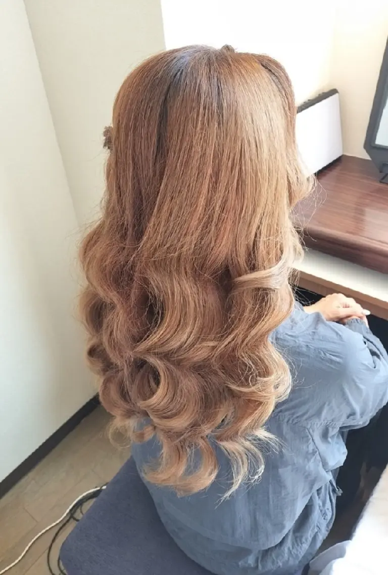 セミロング ヘアメイク/着付け AYAKAのヘアスタイル