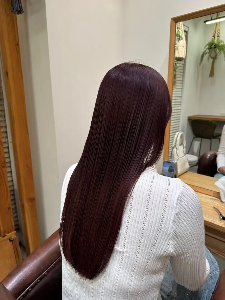 ロング ヘアカラー トリートメント 佐藤 天真のヘアスタイル