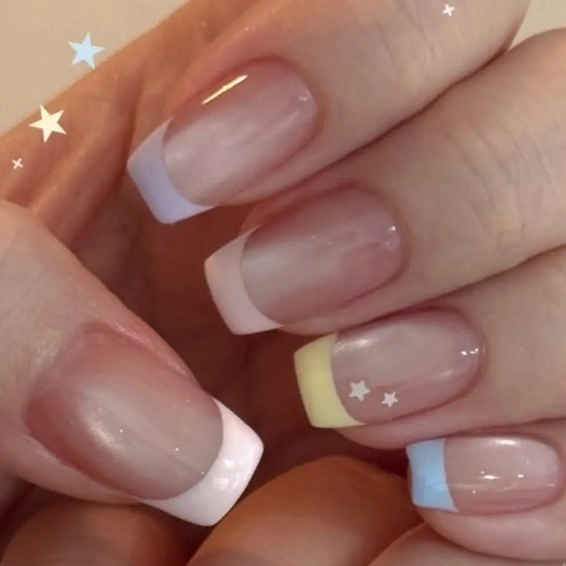 ネイル フレンチネイル パステルネイル 韓国ネイル 新大久保 💅Ayumiのネイルデザイン