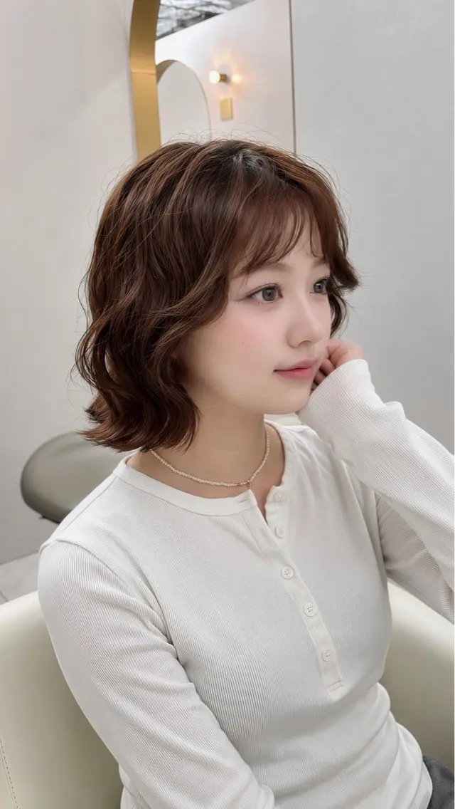ショート ボブ ボブパーマ RYOのヘアスタイル