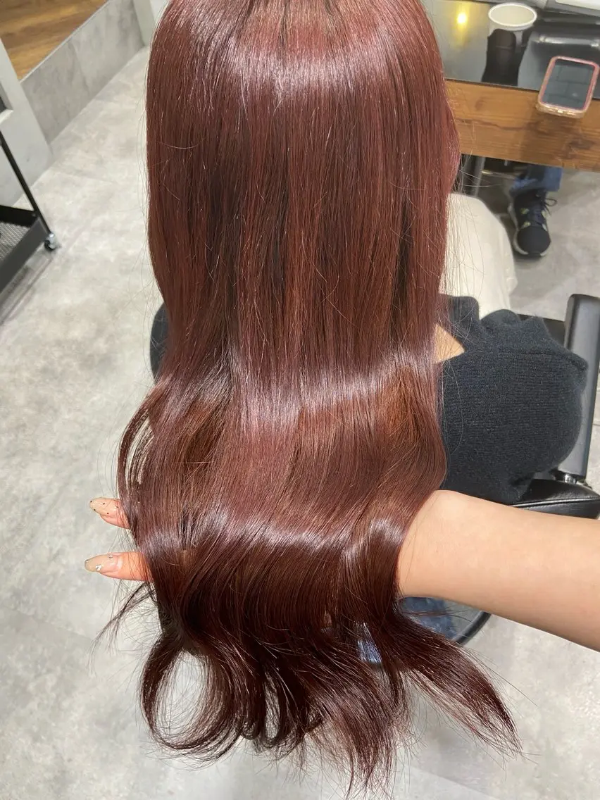 ロング カラー ブラウンカラー ピンクカラー ピンクブラウン カワイイ×上品艶ヘア / RITO🪽のヘアスタイル