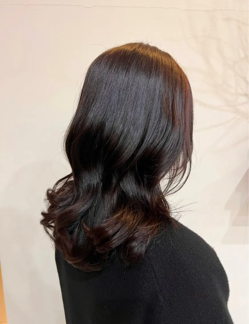 セミロング カラー ヘアカラー 松本 華林のヘアスタイル