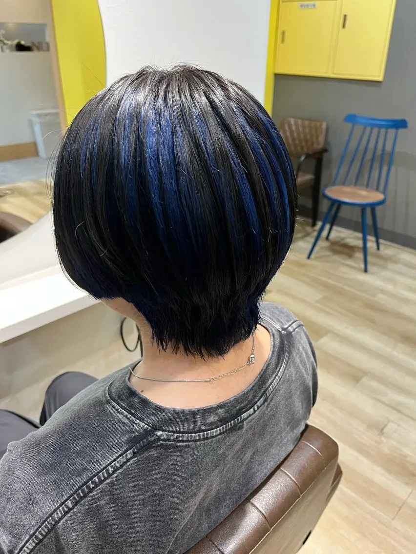 ショート カラー インナーカラー ヘアカラー トリートメント ヘッドスパ 🫧ハイトーン/ ブリーチ🫧白石航汰のヘアスタイル