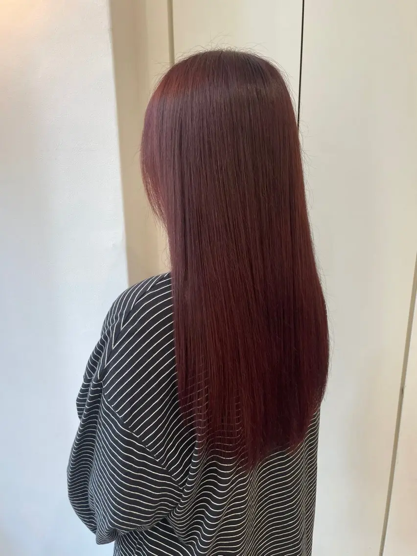 ロング カラー 中尾 唯音名のヘアスタイル