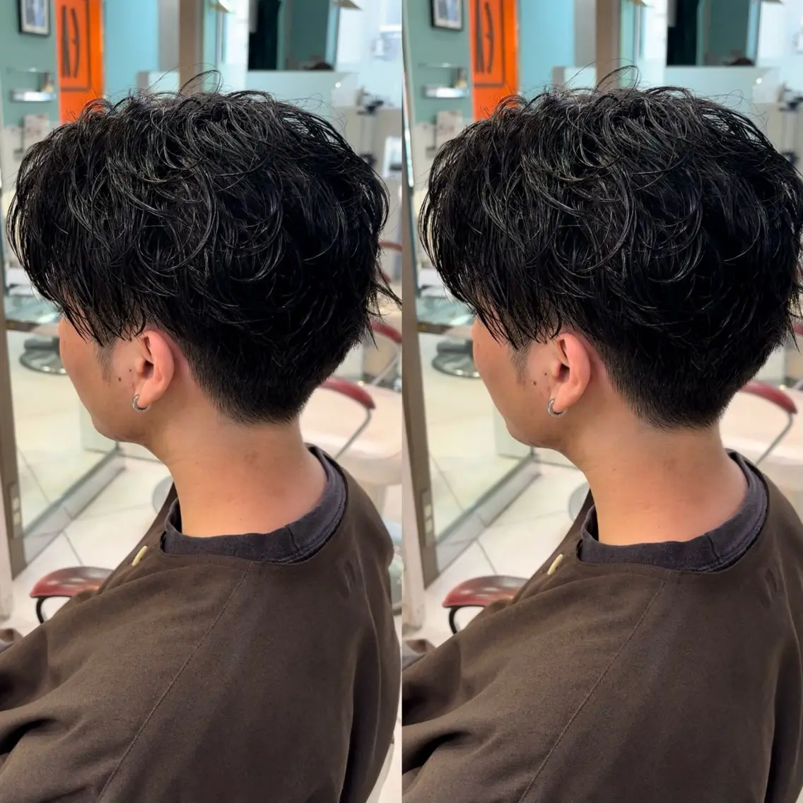 【men's】⭐︎デザインカット+シャドウパーマの写真