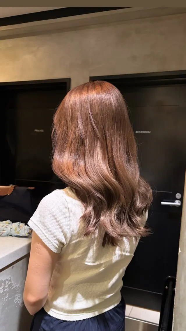 ロング カラー カット ヘアカラー トリートメント タナカ カナ🫧のヘアスタイル
