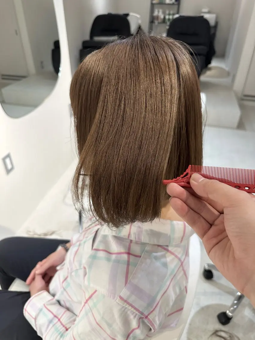 カラー カット ヘアカラー トリートメント 本町/新町/心斎橋 透明感カラーSANCのヘアスタイル