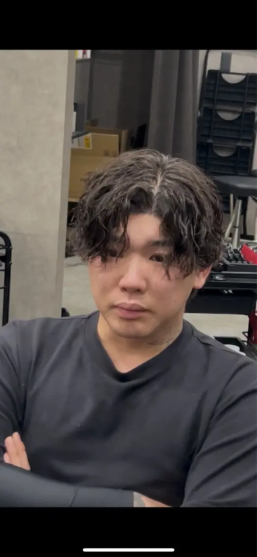 パーマ メンズ メンズパーマ 縮毛矯正 カット パーマ 東海林 万優のヘアスタイル