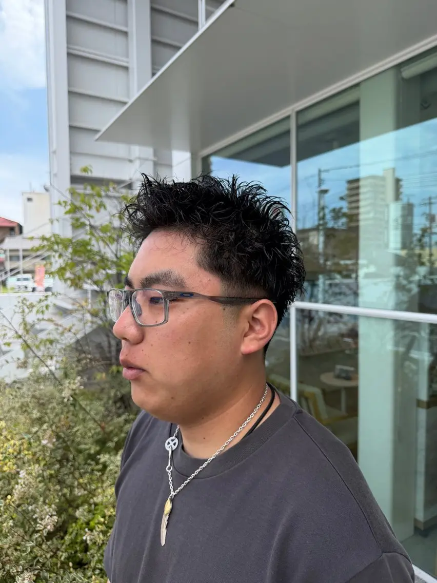 ショート パーマ ショートヘア 岡崎 巧音のヘアスタイル