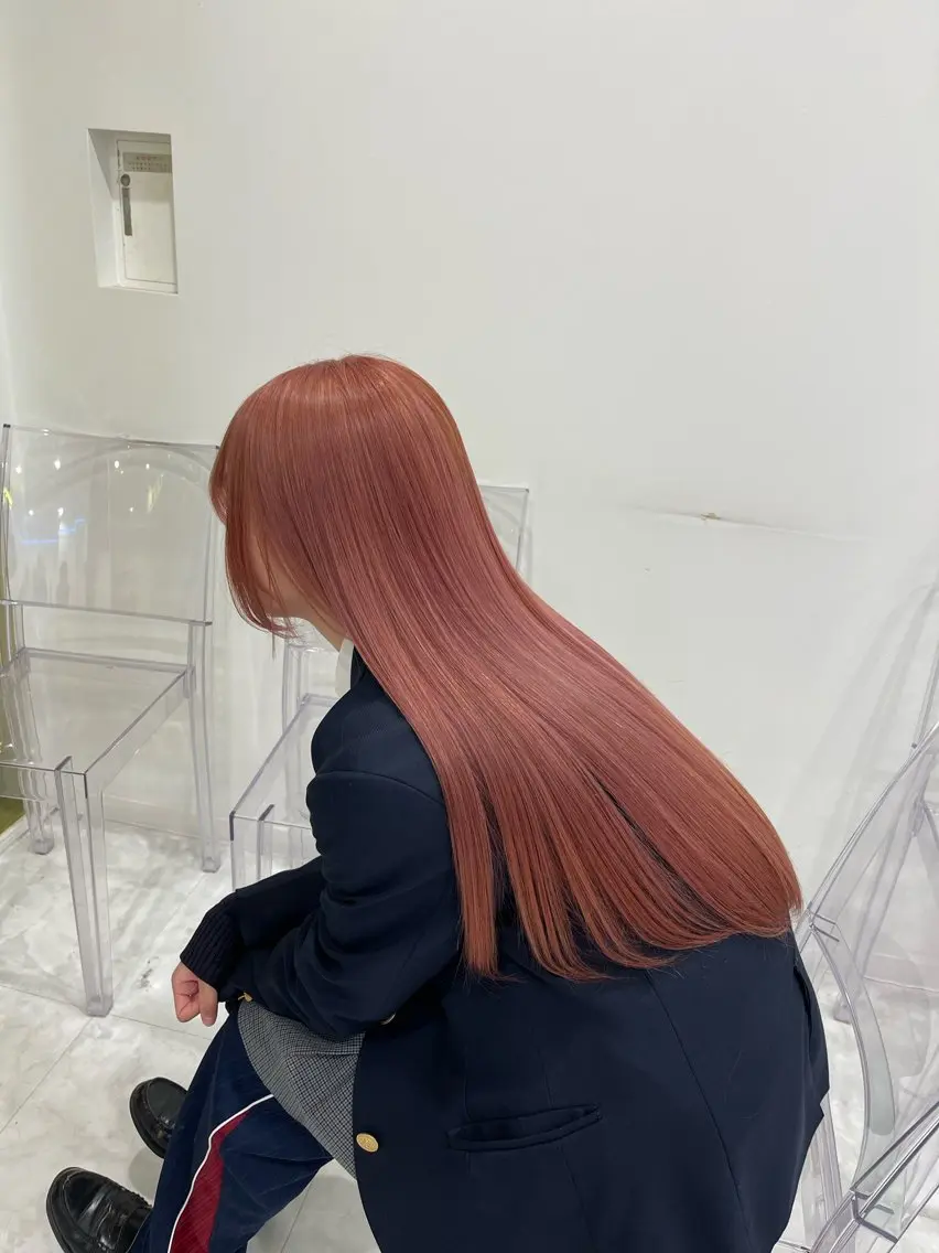 ロング カラー 色落ち綺麗🩰ハイ トーン🎀RINKAのヘアスタイル