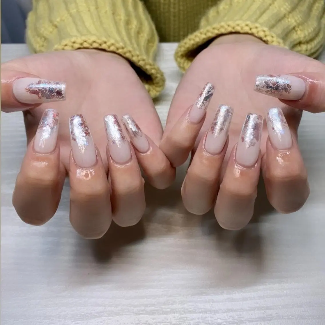ネイル ラメ(グリッター) ハンドネイル Miley nailのネイルデザイン
