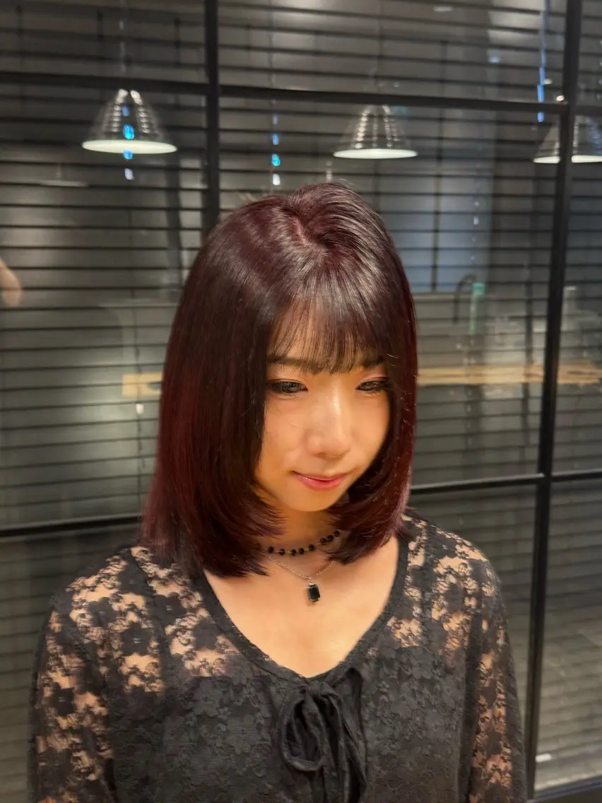 ショート レイヤーカット 小顔カット 渋谷/切りっぱなし レイヤー/ブリーチのヘアスタイル