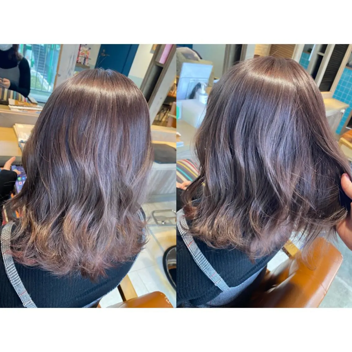カラー ラベンダーカラー ピンクカラー ピンクラベンダー カット ヘアカラー トリートメント 🩵盛れる顔周りヘア EMI🩵のヘアスタイル