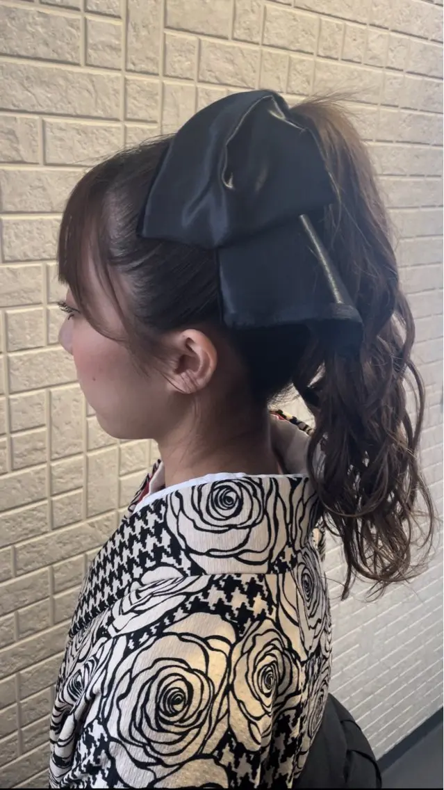 ロング ヘアアレンジ ゆず .🎀のヘアスタイル