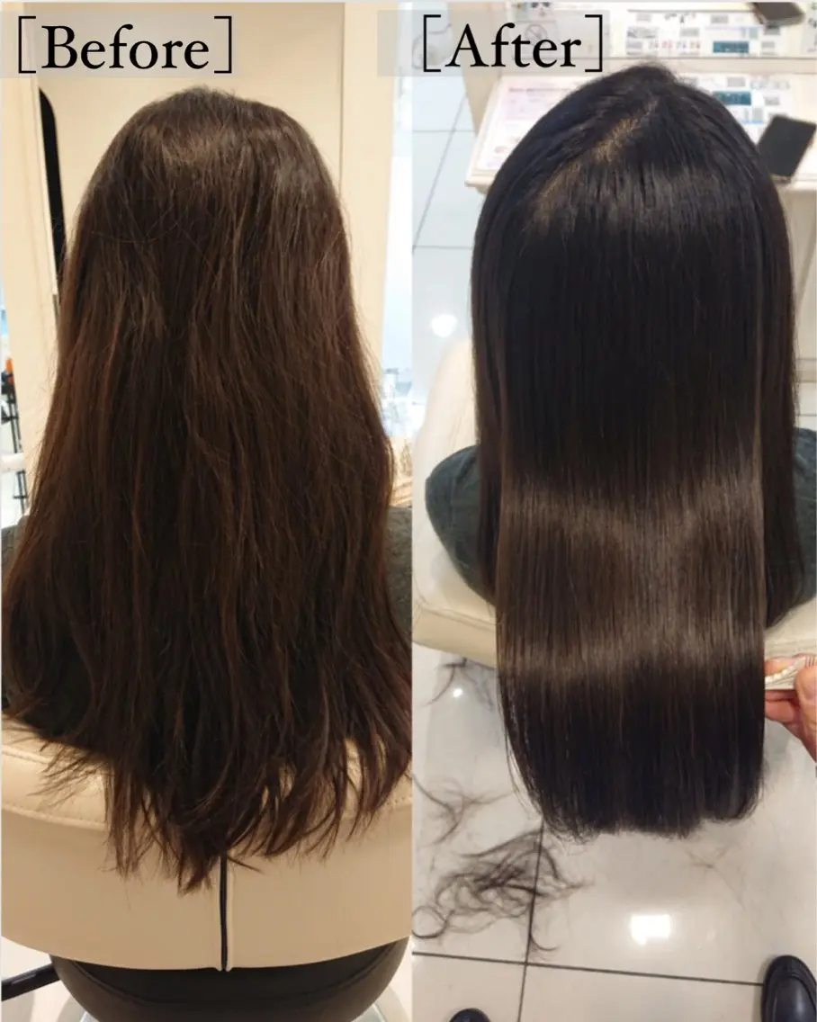 セミロング 髪質改善 カット ヘアカラー トリートメント 高橋 佑のヘアスタイル