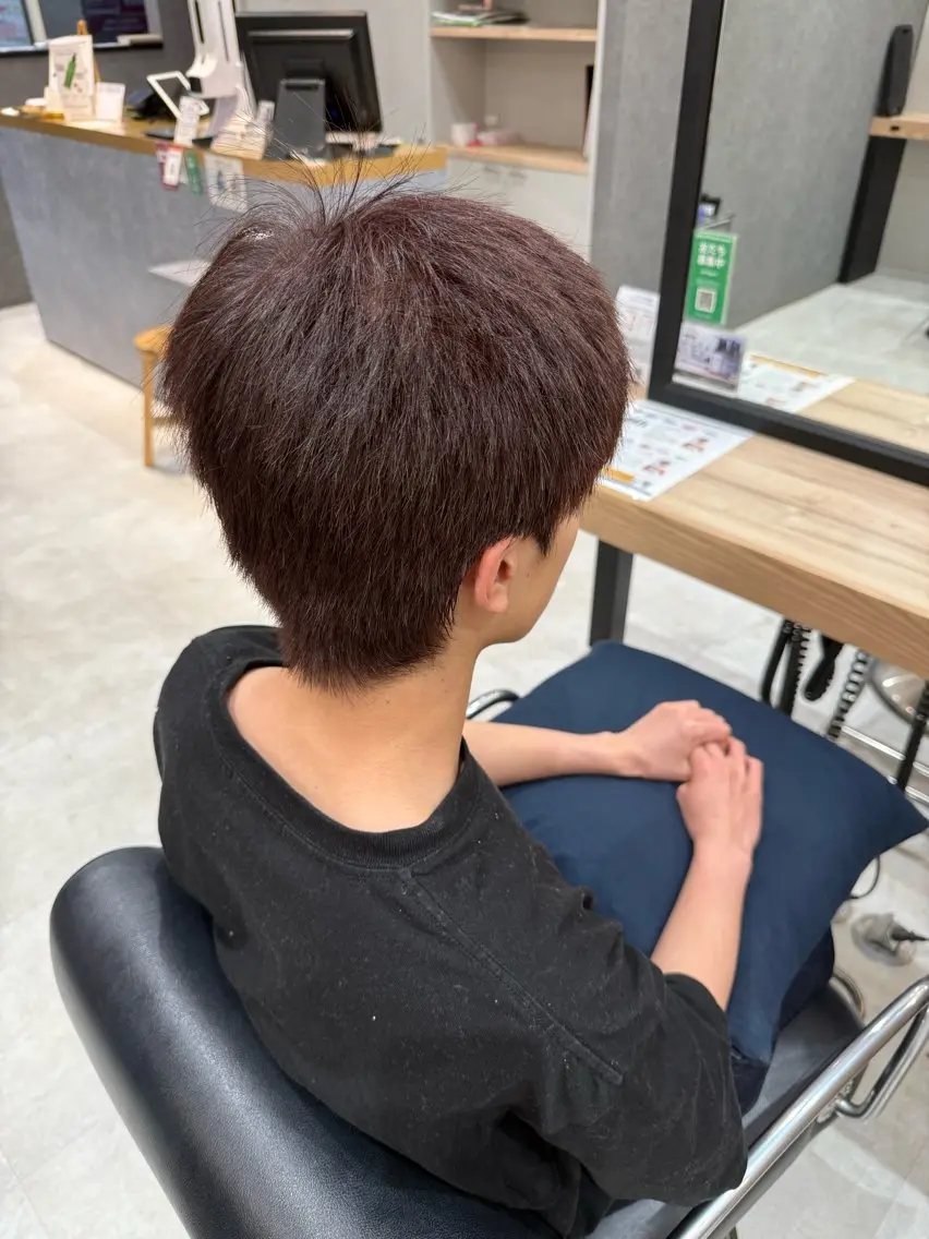 カラー ピンクカラー 沖田 朱峰のヘアスタイル