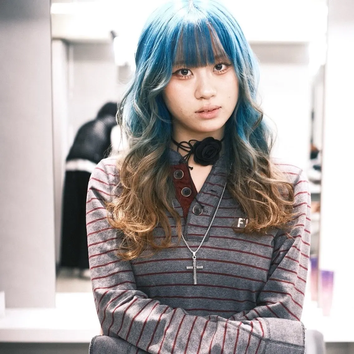 セミロング カラー ヘアアレンジ ヘアカラー トリートメント 個性爆弾💣 ダブルカラー/ゆかのヘアスタイル