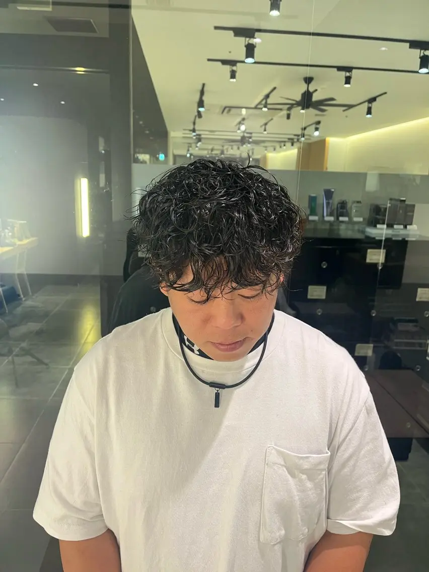 メンズ カット パーマ メンズ/ パーマ/ツバキのヘアスタイル