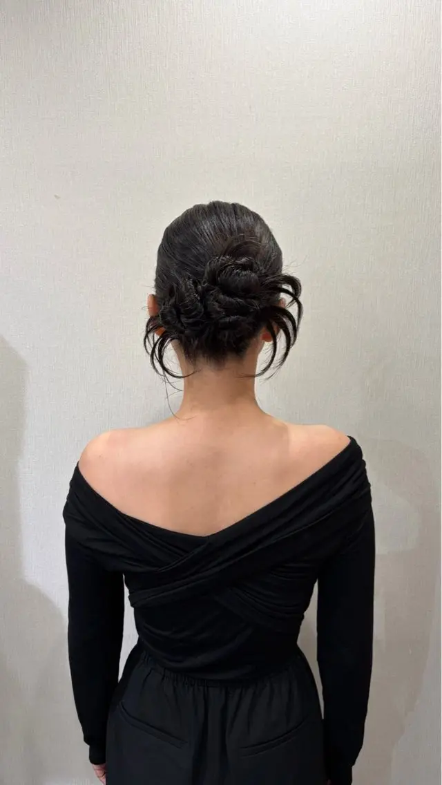 ロング ヘアアレンジ 籾木 美優のヘアスタイル