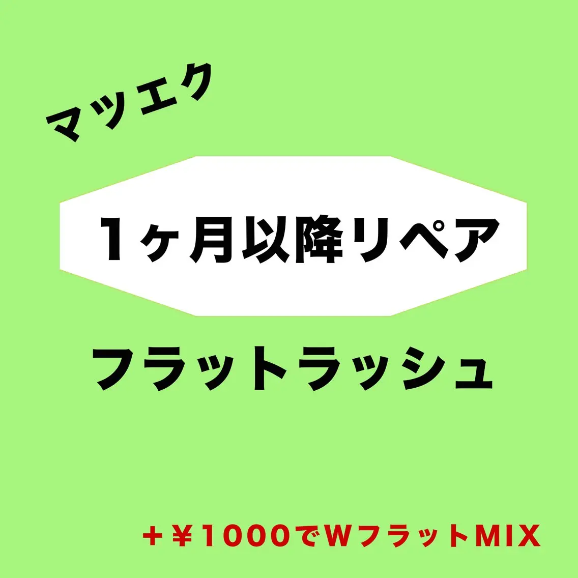 【1ヶ月以降】リペア60本  ￥4000の写真