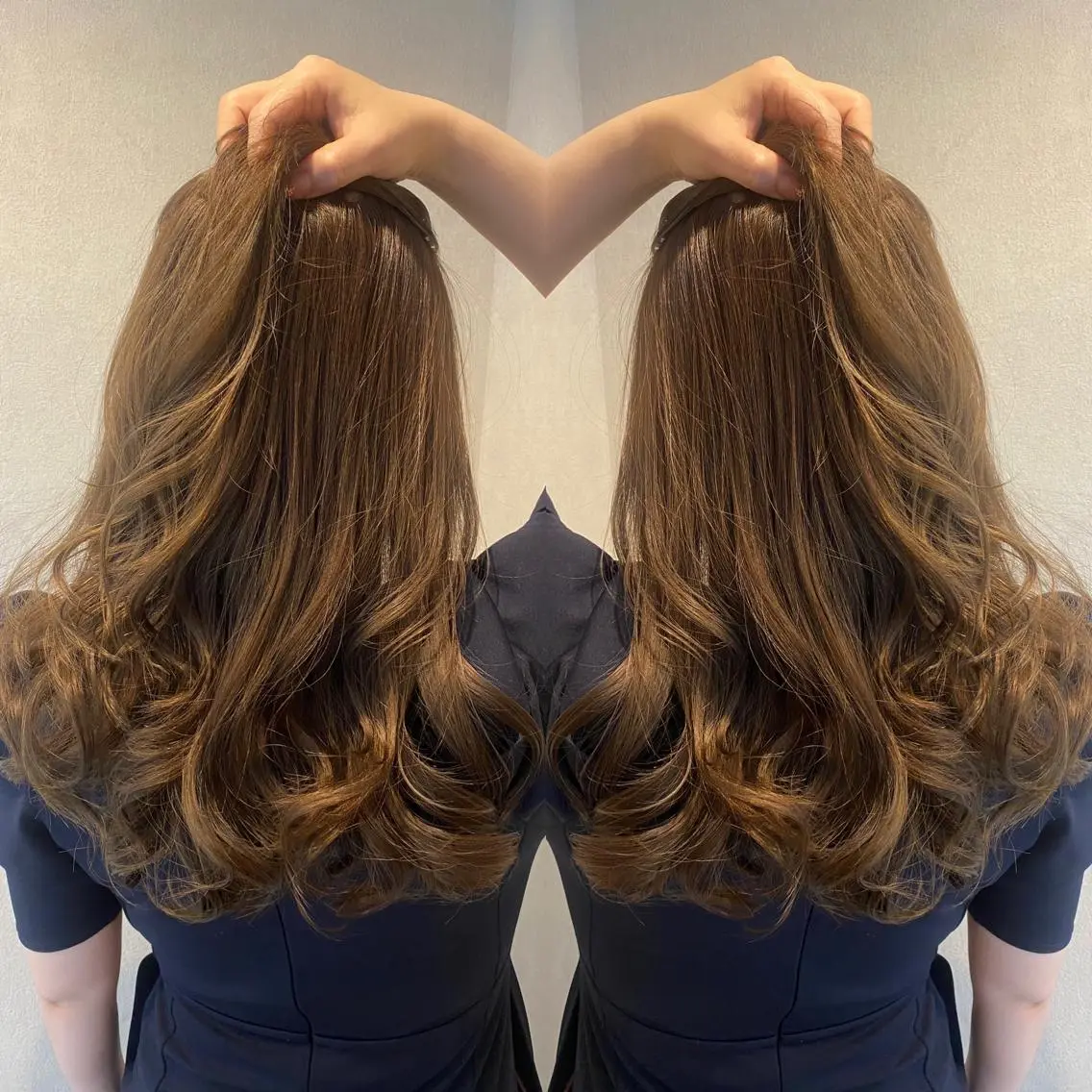 ロング カラー tocca 💜石田愛結💜のヘアスタイル