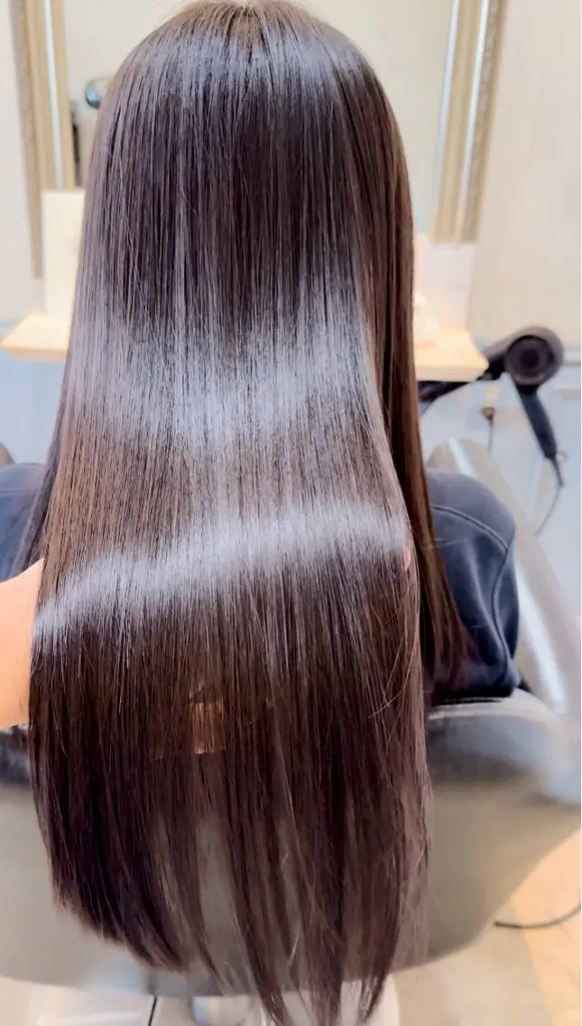 ロング 縮毛矯正 縮毛矯正 村山 健太のヘアスタイル