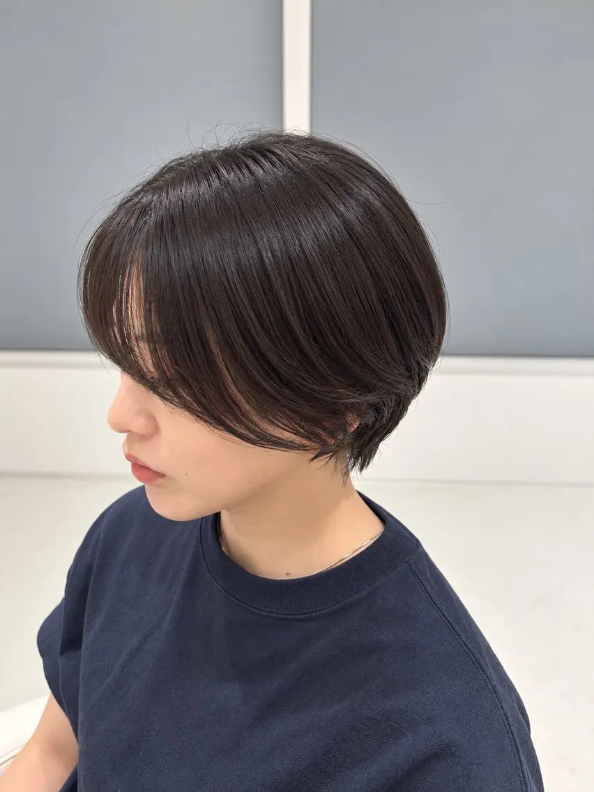 ショート ショートボブ ボブ ショートヘア カット トリートメント 💎縮毛矯正/ボブ/ レイヤー💎haruのヘアスタイル