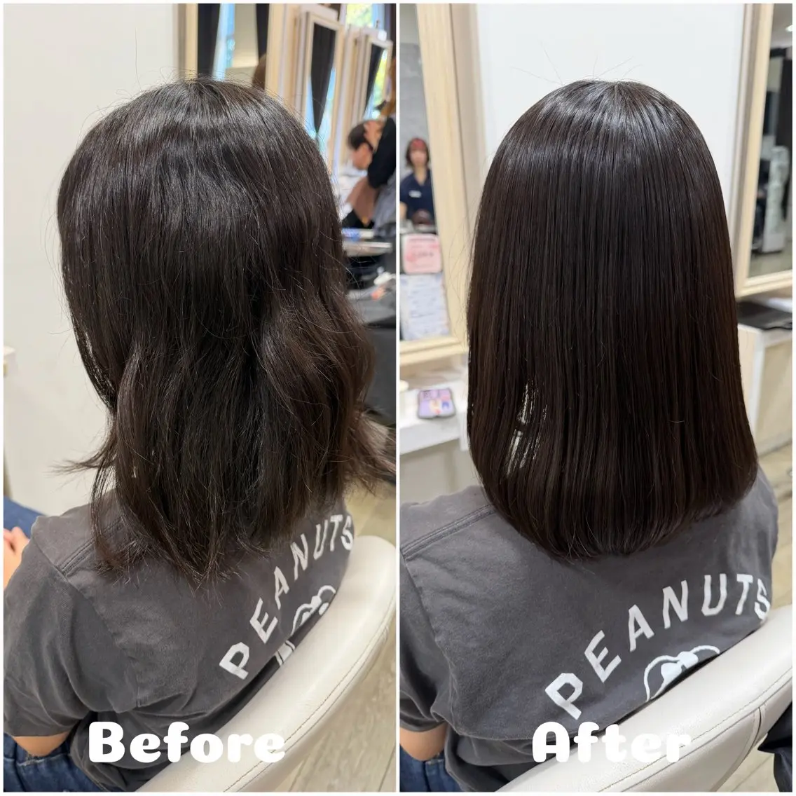 ミディアム 髪質改善 宮田 かやののヘアスタイル