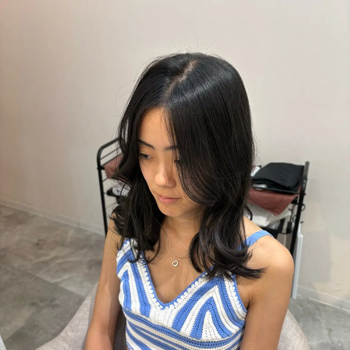 ミディアム 無料カットモデル/ 梅田🦋さかそ。のヘアスタイル